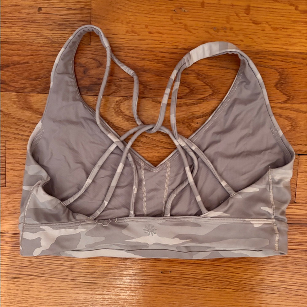 Athleta Gray Camo Sports Bra